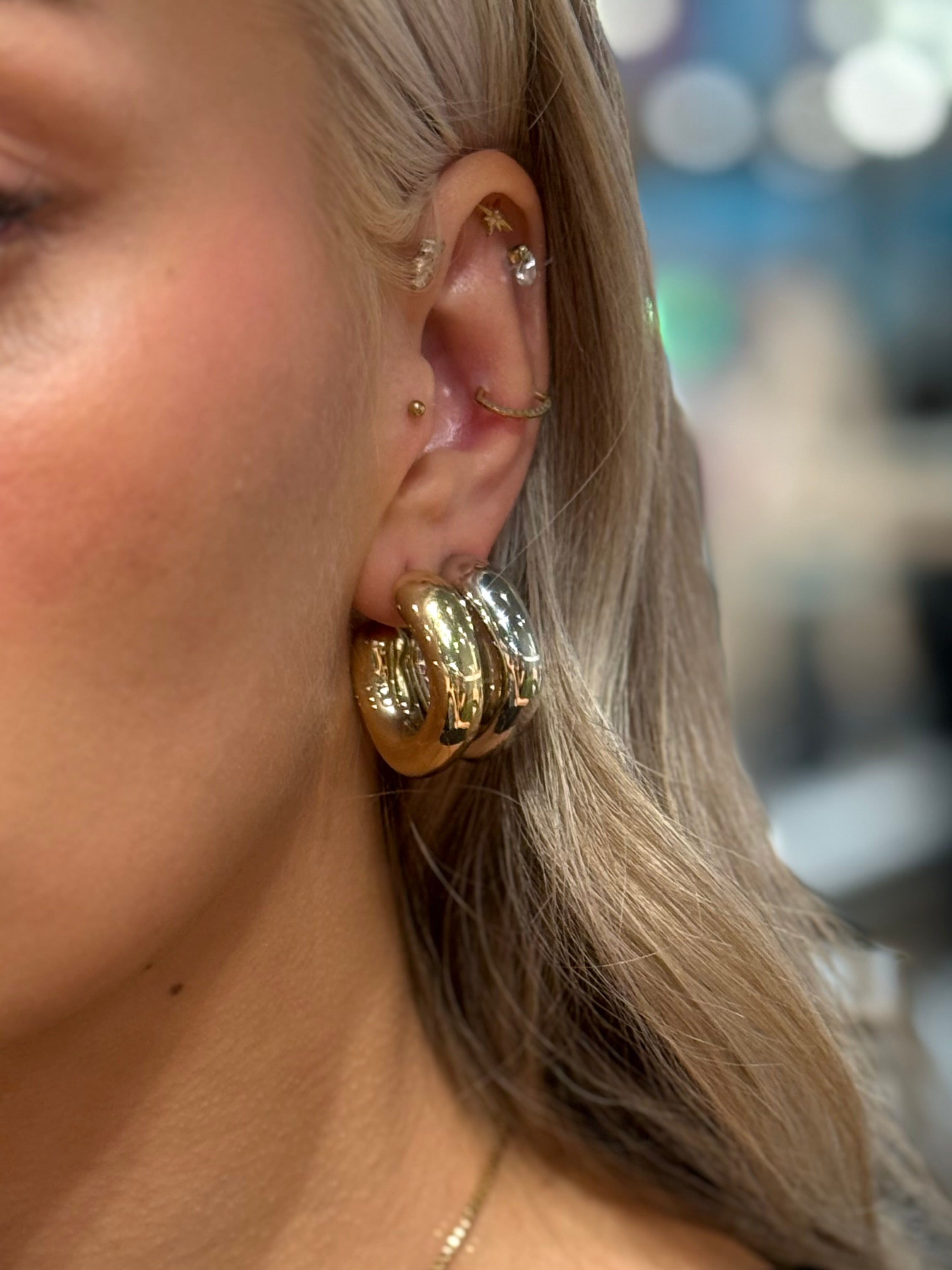 PCJENNY Earrings - Gold Colour